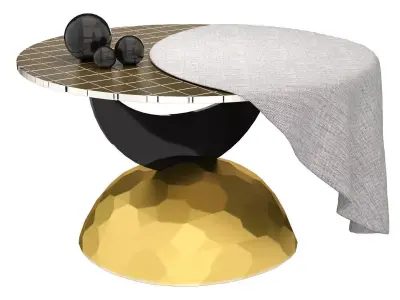 Half Moon Coffee Table 3D model