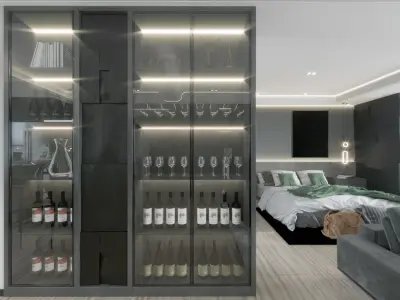 Guest Restaurant decoration Home Modern 3D model