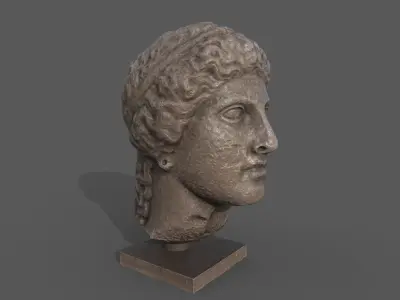 Head of Hera Low-poly 3D model