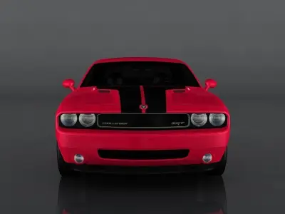 Dodge Challenger SRT8 Low-poly 3D model
