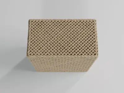 WICKER BASKET07 3D model