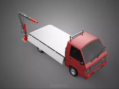 ATTACHMENT HYDRAULIC LIFT JIB CRANE WINCH WIDE DECK PICKUP TRUCK 3D model