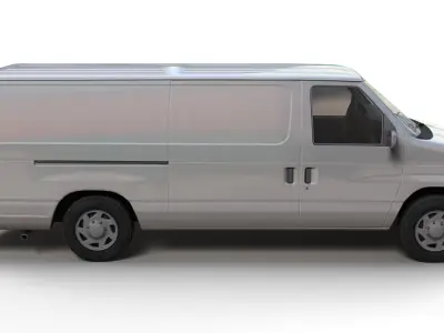Super Duty XL van Low-poly 3D model