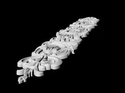 Central decor ornament for furniture 3D model 657
