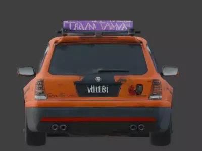 Performance Taxi 3D Model Low-poly 3D model