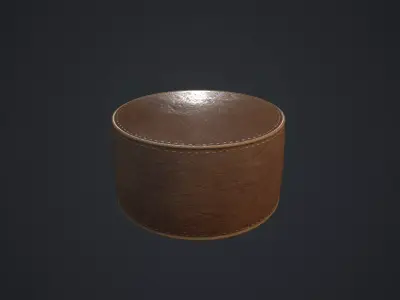 Round Seat PBR Low-poly 3D model