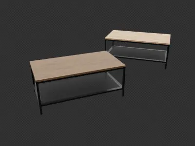 Ikea Couch Table Remodeled 3D model