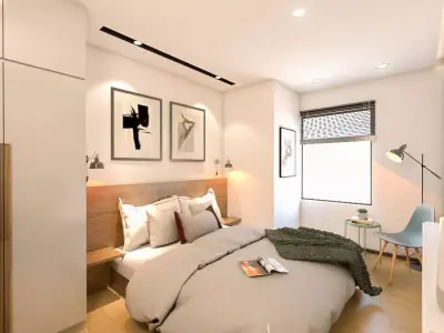 Bedroom at Apartment Studio Type 3D model