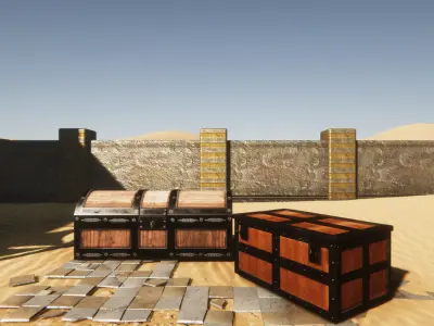 Medieval Props 2 Low-poly 3D model