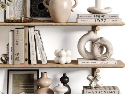 Nordic Harmony Decorative Shelf Set21 3D model