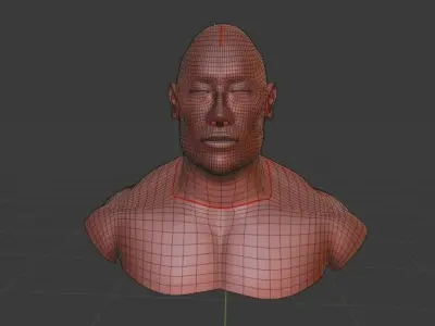 rock-Dwayne Douglas Johnson 3D model