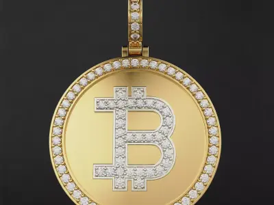Bitcoin Pendant  3D print model