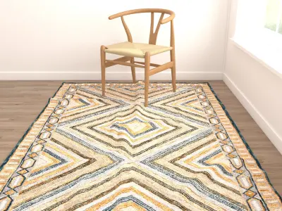 4 in 1 Rug Collection No 21 Low-poly 3D model