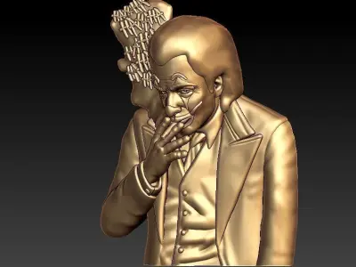 Joker Smoking Relief 3D Print 3D print model