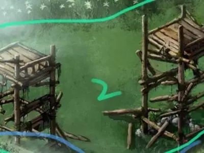 gAME Wooden Tower - Sentinel 06 3D model