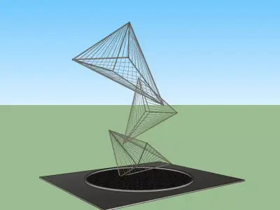 Abstract Sculpture 3D Model 3D model purchase