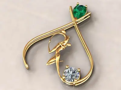 Lovely Pendant 3D print model