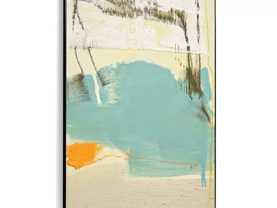 Plaster Two Photo Frame 398 Low-poly 3D model