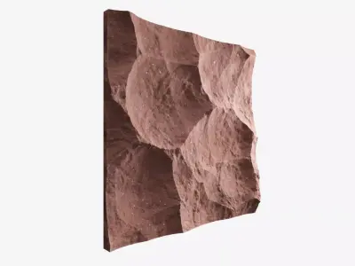 209-RockPanel sandstone wall texture 3D model