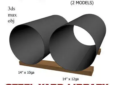 14in Thin Wall Pipe 3D model