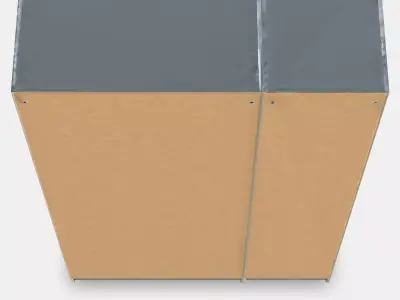 PAX - FORSAND Wardrobe combination 4 Low-poly 3D model