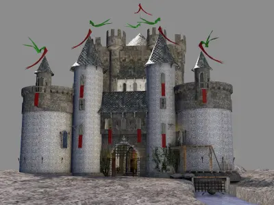 Medieval Castle Dalle 3D model