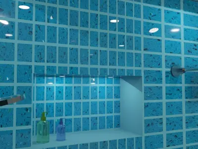 Luxurious bathroom 3D model