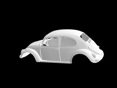 Volkswagen Beetle 3D print model