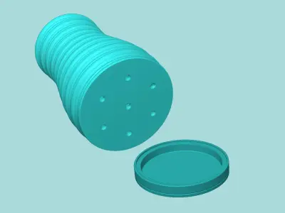 Vase 20 with Plate - Simple Plant Pot - Home Decor 3D print model