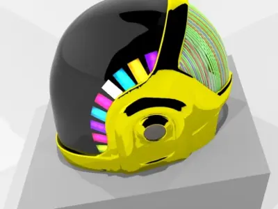 Daft Punk helmet Free 3D model