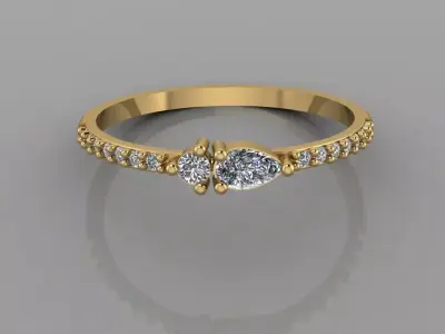 Women Ring 4 3D print model