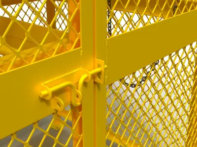 3D model of a box for a gas cylinder 3D model