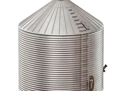 Metal fuel tank 3D model