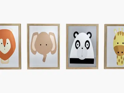 Childrens Decor Picture 3D model