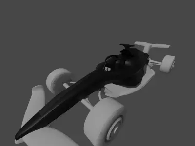 Indy Car Low-poly 3D model