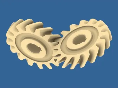 Helical Gear Collection 02 3D print model