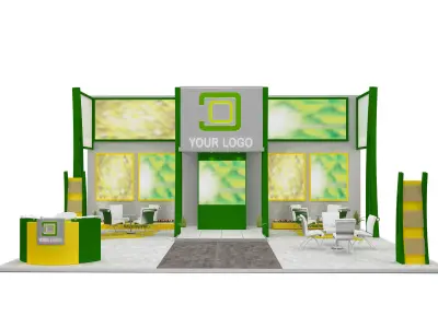 Booth Exhibition Stand a586a 3D model