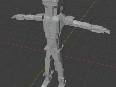 Mandalorian LOW POLY star wars character Free 3D model