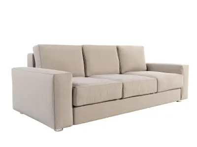 Sofa modern Low-poly 3D model