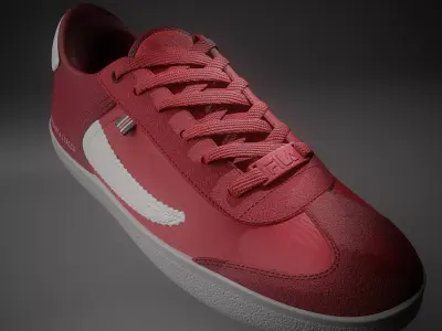 Fila Shoes Low-poly 3D model
