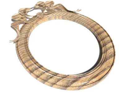 Frame-029 ornate wooden frame 3D model