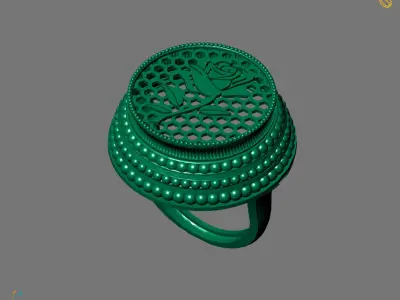 Women Plain Ring Ready STL Models Womens Ring 3d models 3D print model 34