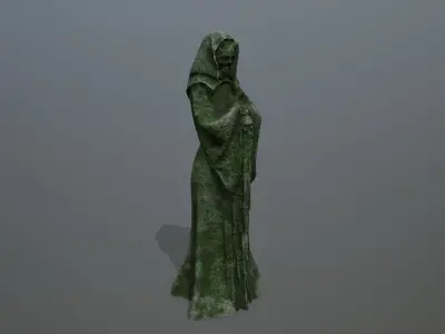 statue  2 Low-poly 3D model