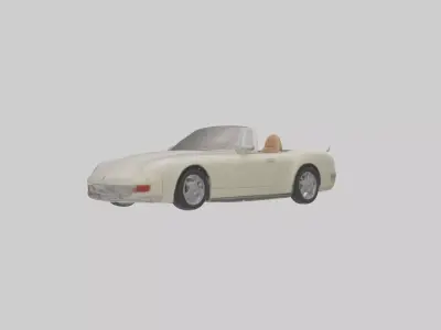 Cabriolet Model 1 Low-poly 3D model