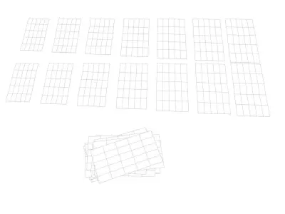 Euro-Bills euro banknotes - euro banknotes 3D model