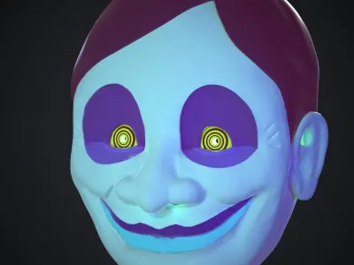 UFO ALIEN DANDADAN MASK HALLOWEEN 3D print model