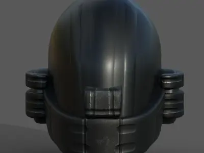 Helmet plastic mask protection pollution ball shaped Low-poly  Low-poly 3D model