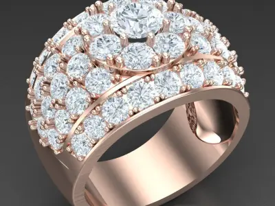 Luxury Men Rings Designs 6MR059 3D print model