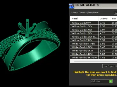 FANCY EMERALD RING 3D PRINTABLE MODEL 3D print model