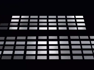 Perforated panels pack 25K03 3D model